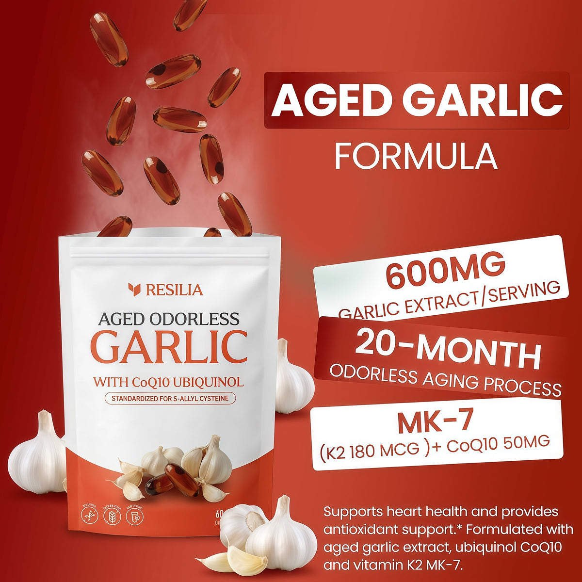 Resilia Aged Odorless Garlic